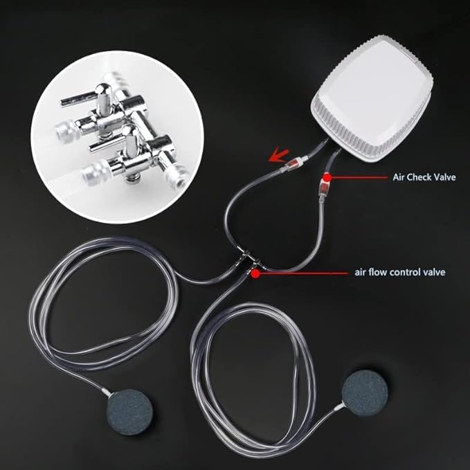 bnafes Aquarium Fish Tank 5mm Tube 6 Way Outlet Aquarium Air Flow Valve Distributor Splitter - Image 4